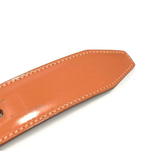 Salvatore Ferragamo Gancini logo buckle Accessories belt Leather Orange - Picture 12 of 16